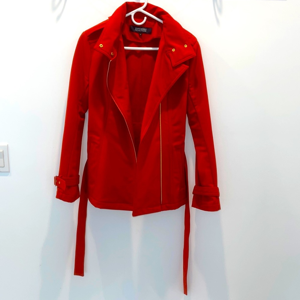 Kenneth Cole burnt orange rain/walker jacket. Women’s small. Great condition
